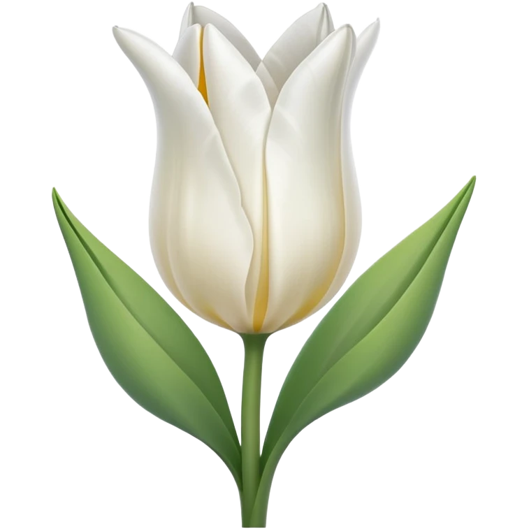 White tulip emoji