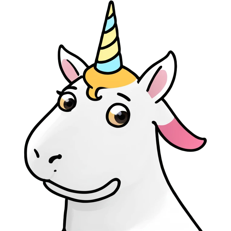 dog with a unicorn horn emoji