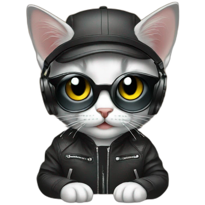 Dj kitten emoji