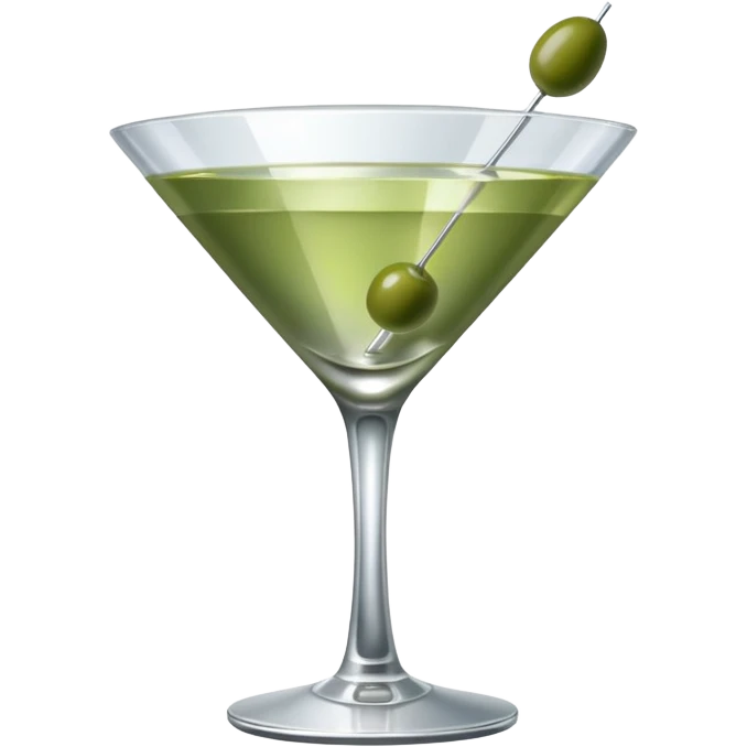silver coloured martini  emoji