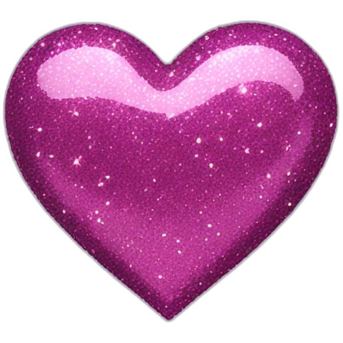 Glitter heart  emoji
