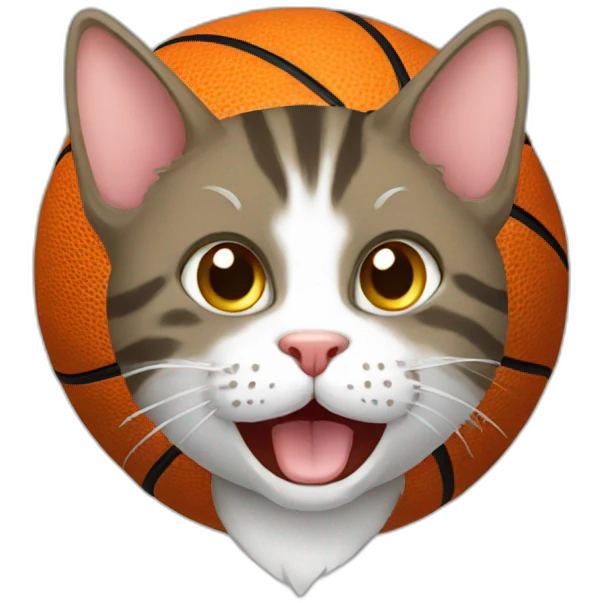 basketball cat emoji
