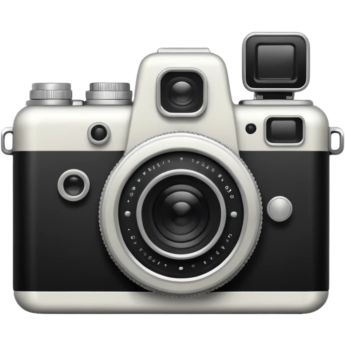 camara fotografíca solo lineas contorno emoji
