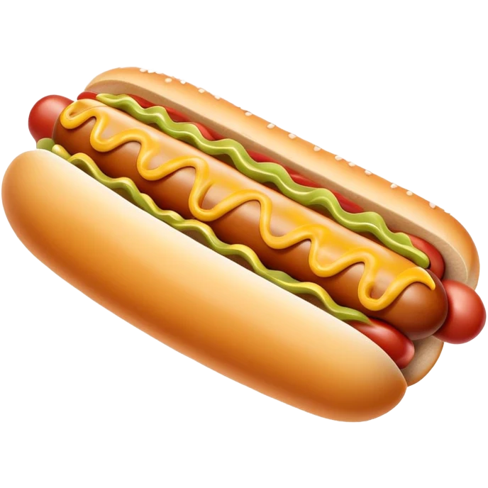 Smiling hotdog  emoji