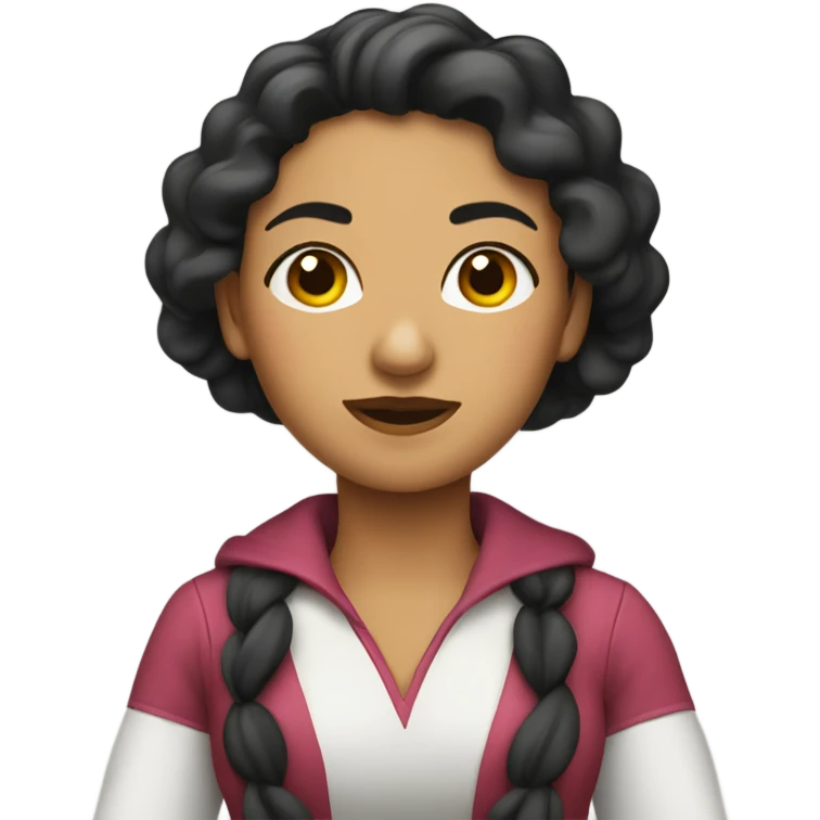 Mujer rizada pelirroja  emoji