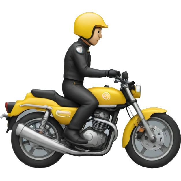 Un rider qui fait une figure  emoji