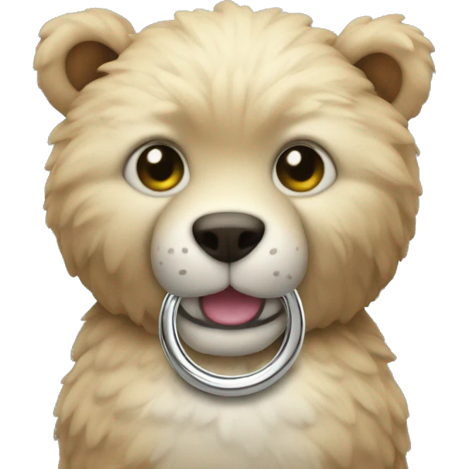 stuffed animal with ring emoji