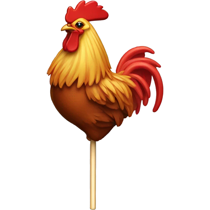Rooster lollipop  emoji
