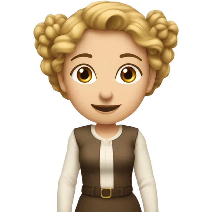 Девушка с кошкой из трех Светов коричневый черный белый emoji