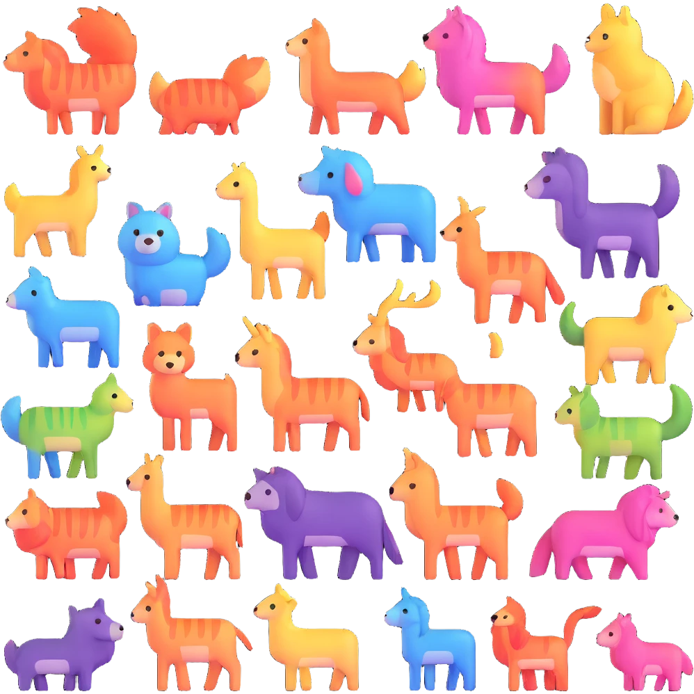 Rainbow Animals emoji