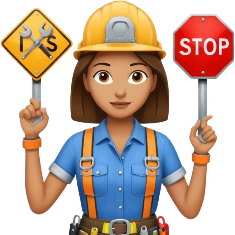 Street Sign Maker woman emoji