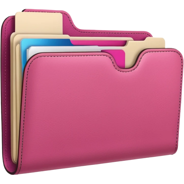 mix pink folder emoji