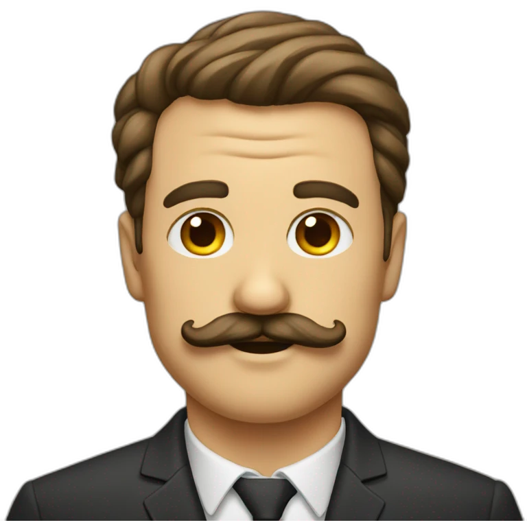 man with mustash emoji