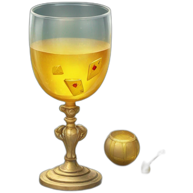Carta del tarot de cuatro de copas  emoji