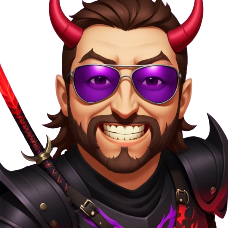 Demon-Horned Warrior emoji