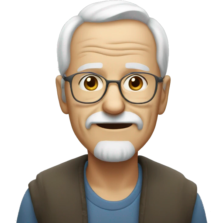 Old man sans emoji