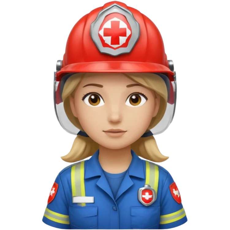 girl emergency worker emoji