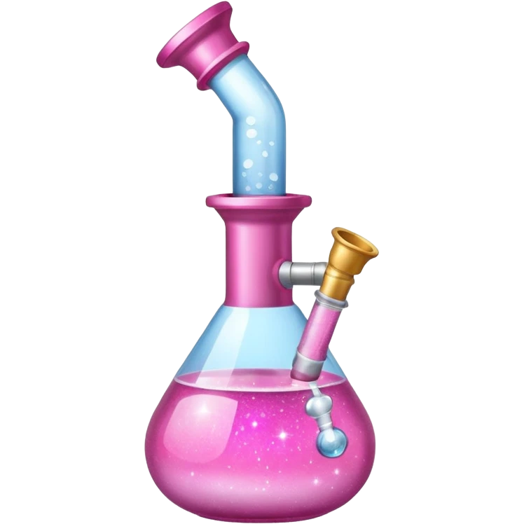 pink bong with sparkles emoji