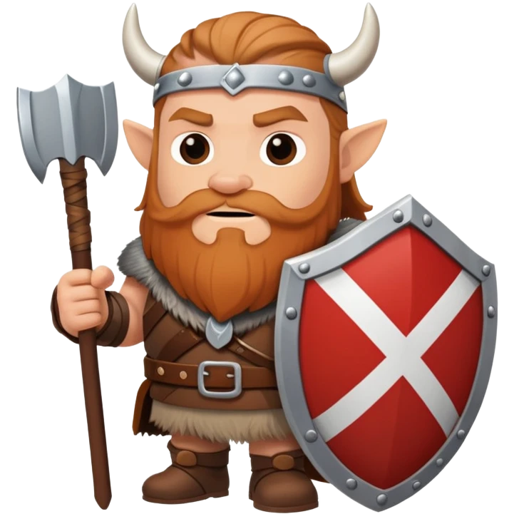 viking with Denmark shield emoji