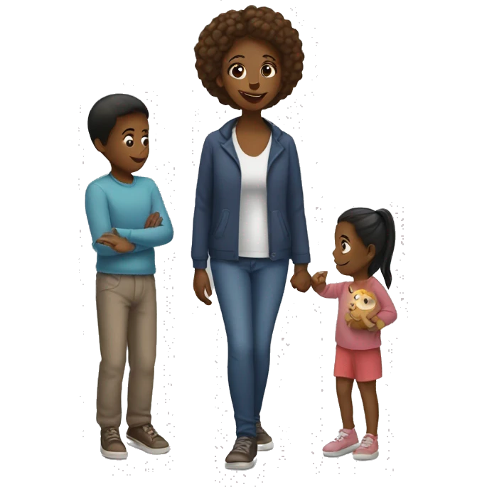 Woman relationship with Kids emoji