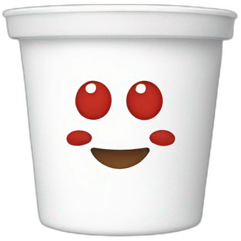 Yogurt with « sojasun » brand on it emoji