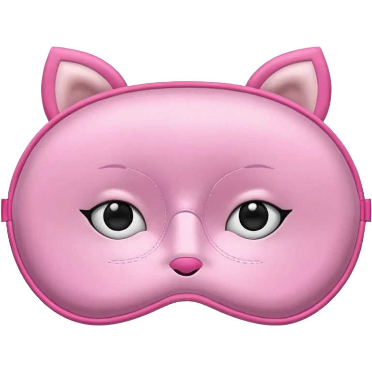 Pink sleeping mask  emoji