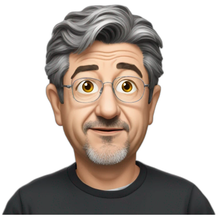 Melenchon+crazy emoji