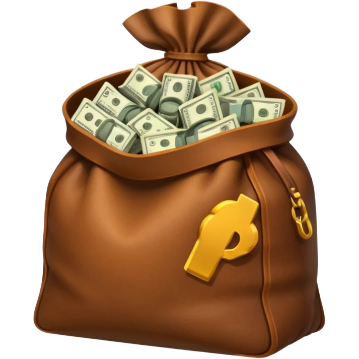 Big bag of cash emoji