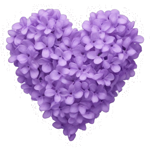 Lilac heart emoji