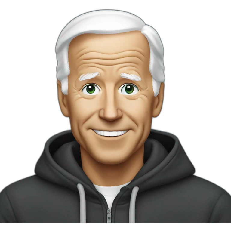 biden wearing a hoodie emoji