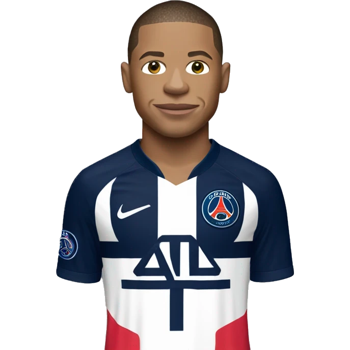 Mbappe with psg kit emoji