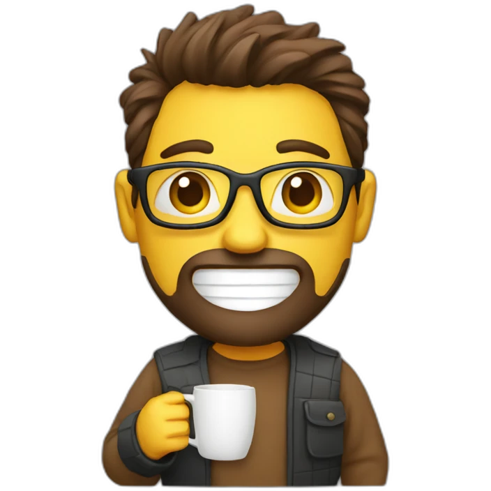developer with coffe mug emoji