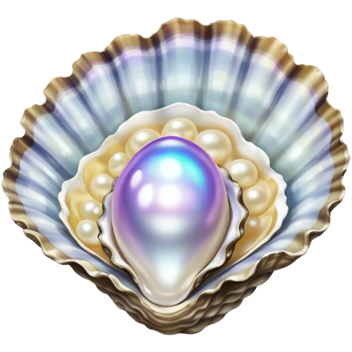 Oyster with pearl inside emoji