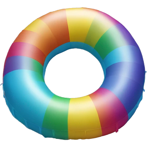 rainbow floatie emoji