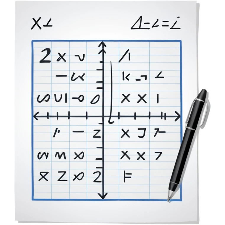 A paper with mathematic equations  emoji
