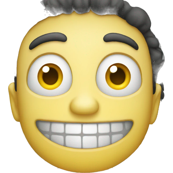 cartoon bus happy face emoji
