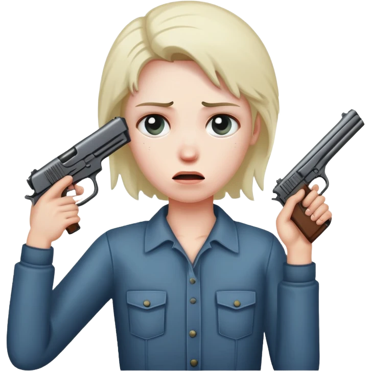 Gun to head emoji