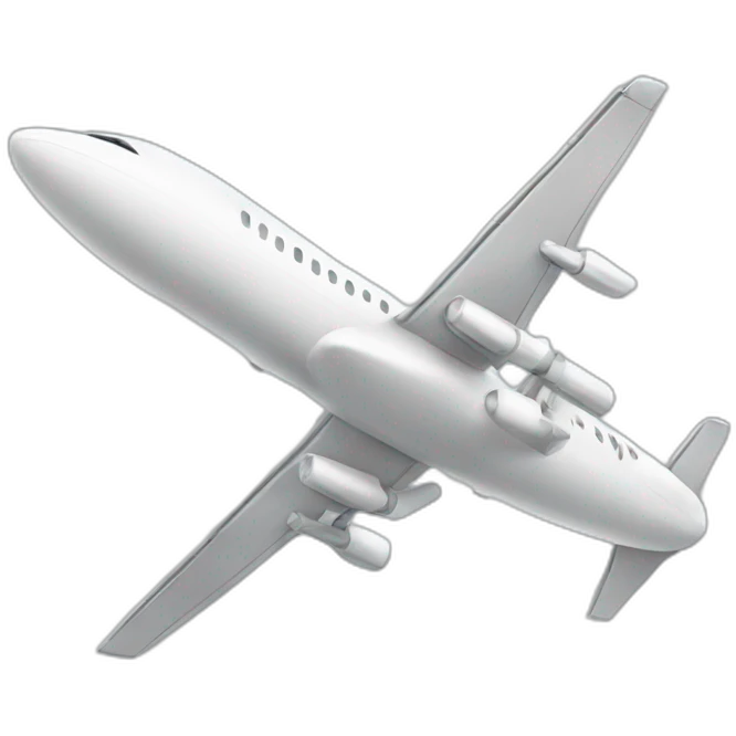 White airplane emoji