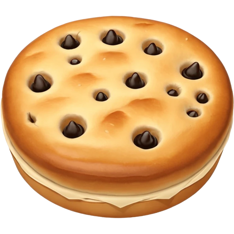 round focaccia without seasoning emoji