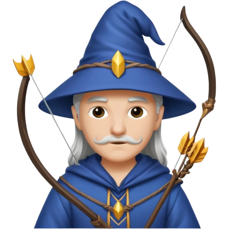 Wizard wearing bow emoji