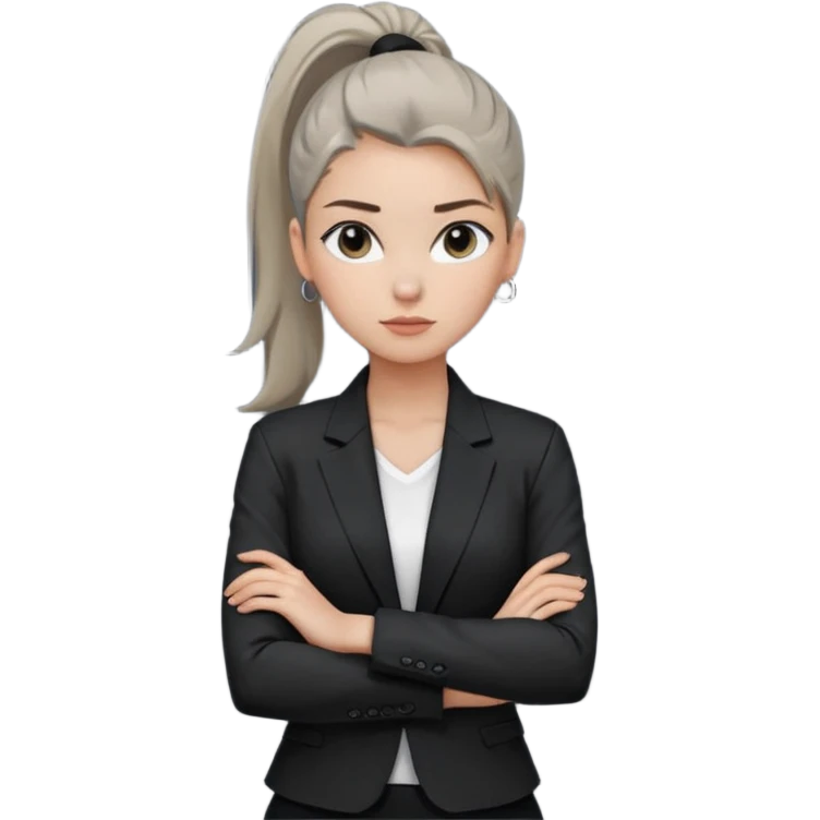 คาแรกเตอร์: สายลุย มั่นใจ ฉลาด สุขุม
ลุคอิโมจิ:

สีตาสีเทาอ่อน เห็นชัดเจนมาก

คิ้วได้รูป มองแล้วดูสตรอง

ผมหางม้าสู

ลุคสตรีทแฟชั่น
ผิวขาวอมชมพู

ท่าโพสกอดอก
ฟีล: Girl Boss, cool beauty, minimal but powerful emoji