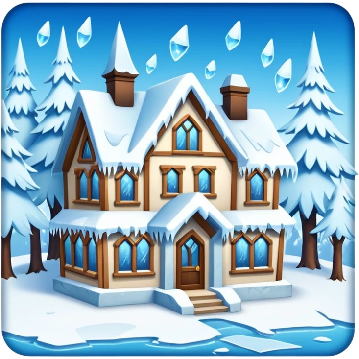 frozen houses emoji