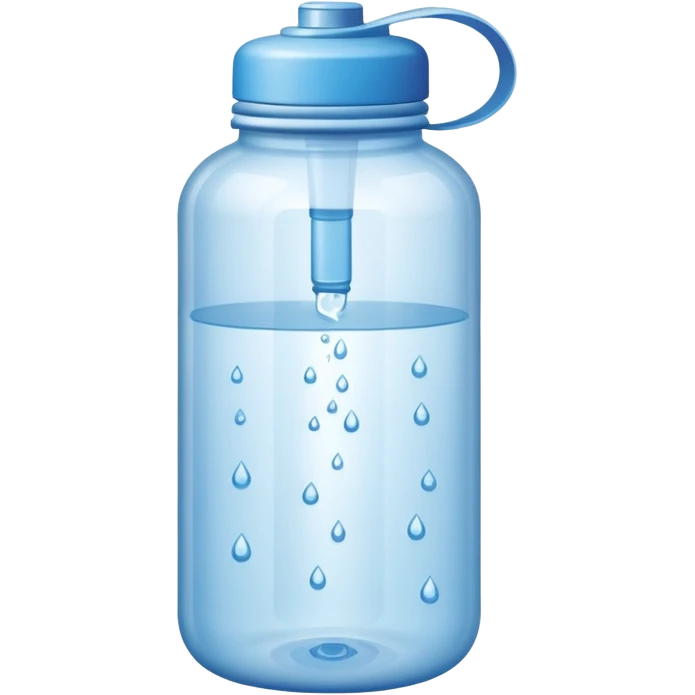 A water bottle emoji
