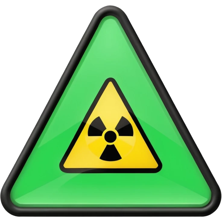 danger green triangle sign emoji