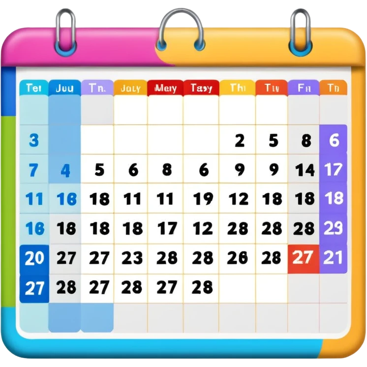 August calendar emoji