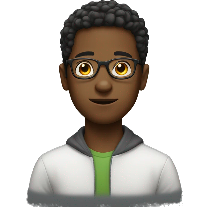 boy with glasses alone emoji