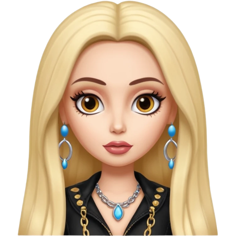 pretty bratz baddie, looking like cher emoji