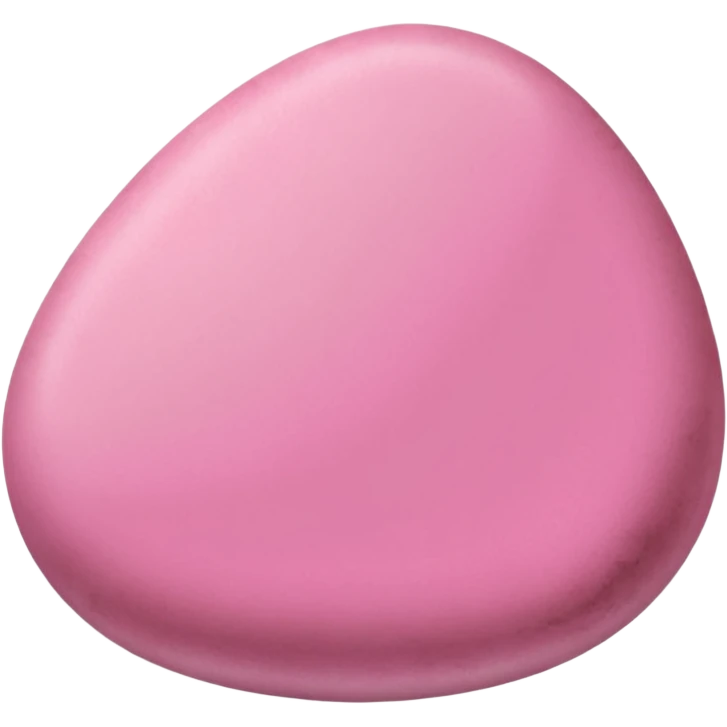 Smooth River Stone pink emoji