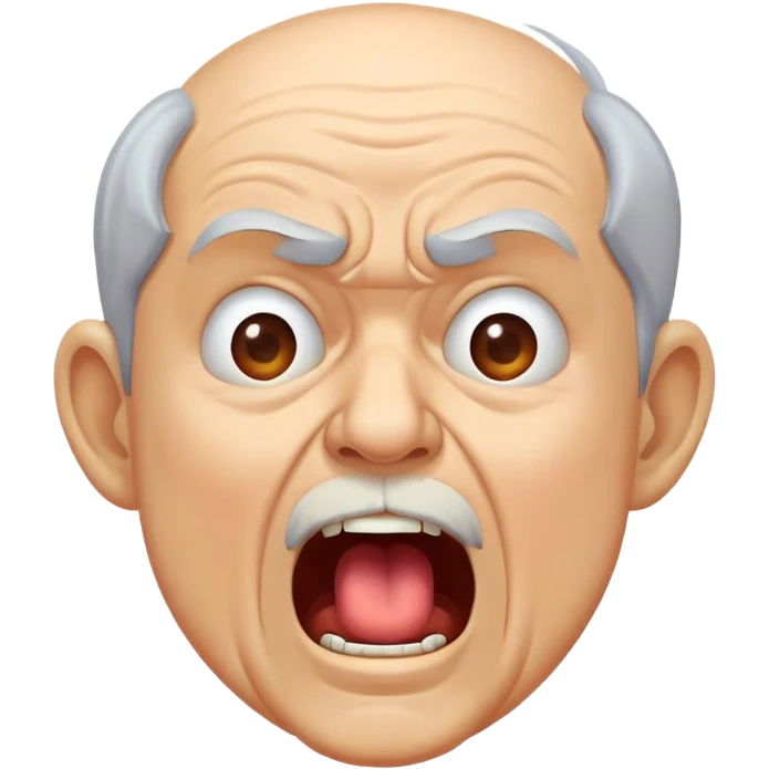 old man yelling  emoji