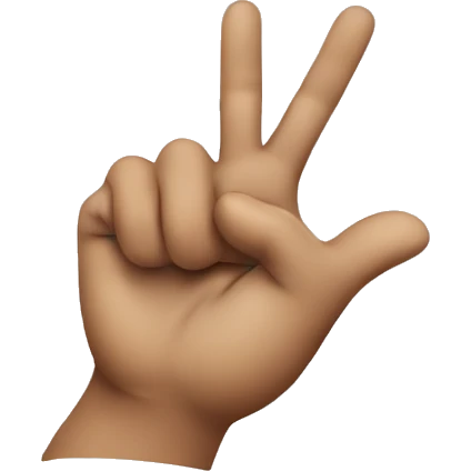 kissy face emoji holding up the peace sign emoji